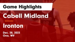 Cabell Midland  vs Ironton  Game Highlights - Dec. 28, 2023