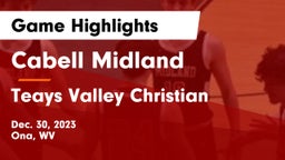 Cabell Midland  vs Teays Valley Christian Game Highlights - Dec. 30, 2023