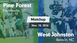 Matchup: Pine Forest vs. West Johnston  2016