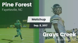 Matchup: Pine Forest vs. Grays Creek  2017