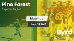 Matchup: Pine Forest vs. Byrd  2017