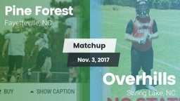Matchup: Pine Forest vs. Overhills  2017