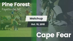Matchup: Pine Forest vs. Cape Fear 2018