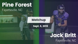 Matchup: Pine Forest vs. Jack Britt  2019