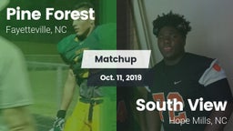 Matchup: Pine Forest vs. South View  2019