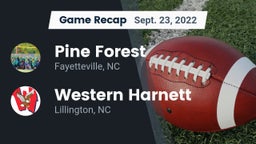 Recap: Pine Forest  vs. Western Harnett  2022