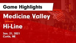 Medicine Valley  vs Hi-Line Game Highlights - Jan. 21, 2021