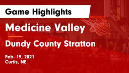 Medicine Valley  vs Dundy County Stratton  Game Highlights - Feb. 19, 2021