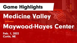 Medicine Valley  vs Maywood-Hayes Center Game Highlights - Feb. 1, 2022
