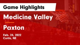 Medicine Valley  vs Paxton  Game Highlights - Feb. 24, 2022