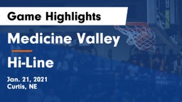 Medicine Valley  vs Hi-Line Game Highlights - Jan. 21, 2021