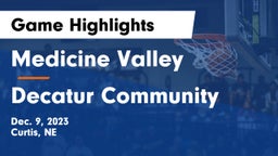 Medicine Valley  vs Decatur Community  Game Highlights - Dec. 9, 2023
