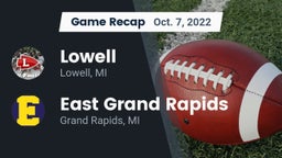 Recap: Lowell  vs. East Grand Rapids  2022