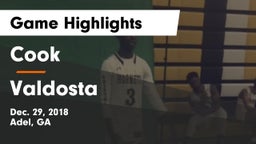 Cook  vs Valdosta  Game Highlights - Dec. 29, 2018