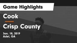 Cook  vs Crisp County  Game Highlights - Jan. 18, 2019