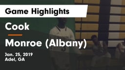 Cook  vs Monroe (Albany) Game Highlights - Jan. 25, 2019