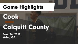 Cook  vs Colquitt County Game Highlights - Jan. 26, 2019