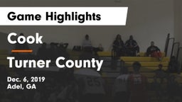 Cook  vs Turner County  Game Highlights - Dec. 6, 2019