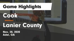 Cook  vs Lanier County  Game Highlights - Nov. 28, 2020