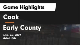Cook  vs Early County  Game Highlights - Jan. 26, 2022