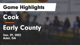 Cook  vs Early County  Game Highlights - Jan. 29, 2022