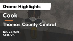 Cook  vs Thomas County Central  Game Highlights - Jan. 24, 2023