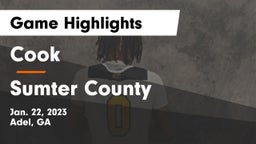 Cook  vs Sumter County  Game Highlights - Jan. 22, 2023