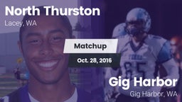 Matchup: North Thurston High vs. Gig Harbor  2016