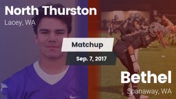 Matchup: North Thurston High vs. Bethel  2017