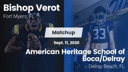 Matchup: Bishop Verot vs. American Heritage School of Boca/Delray 2020