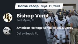 Recap: Bishop Verot  vs. American Heritage School of Boca/Delray 2020
