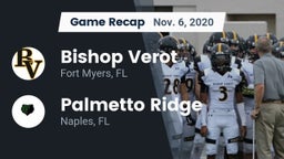 Recap: Bishop Verot  vs. Palmetto Ridge  2020