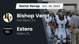 Recap: Bishop Verot  vs. Estero  2022