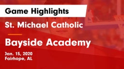 St. Michael Catholic  vs Bayside Academy  Game Highlights - Jan. 15, 2020