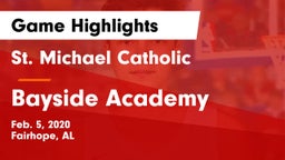 St. Michael Catholic  vs Bayside Academy  Game Highlights - Feb. 5, 2020