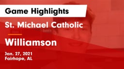 St. Michael Catholic  vs Williamson  Game Highlights - Jan. 27, 2021