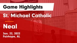 St. Michael Catholic  vs Neal  Game Highlights - Jan. 22, 2022
