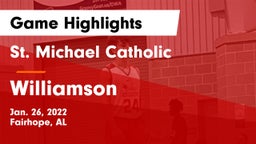 St. Michael Catholic  vs Williamson  Game Highlights - Jan. 26, 2022