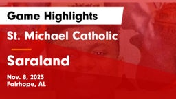 St. Michael Catholic  vs Saraland  Game Highlights - Nov. 8, 2023