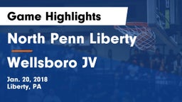 North Penn Liberty  vs Wellsboro JV Game Highlights - Jan. 20, 2018