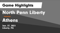 North Penn Liberty  vs Athens  Game Highlights - Jan. 27, 2021