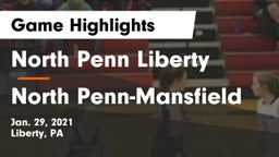 North Penn Liberty  vs North Penn-Mansfield Game Highlights - Jan. 29, 2021