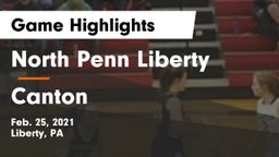 North Penn Liberty  vs Canton Game Highlights - Feb. 25, 2021