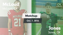 Matchup: McLoud vs. Jones  2016