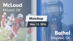 Matchup: McLoud vs. Bethel  2016