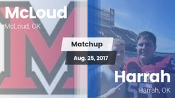 Matchup: McLoud vs. Harrah  2017