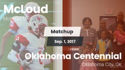 Matchup: McLoud vs. Oklahoma Centennial  2017