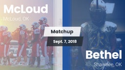 Matchup: McLoud vs. Bethel  2018