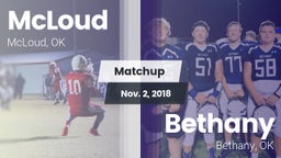 Matchup: McLoud vs. Bethany  2018