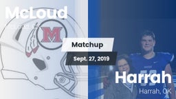 Matchup: McLoud vs. Harrah  2019
